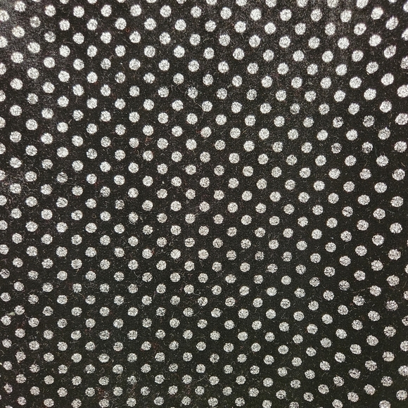 Ricki's Black Velour Silver Polka Dot Sleeveless Stretch Top Dressy Fancy Sexy - Picture 5 of 10